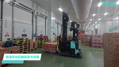 尊龙凯时机器人冷库无人叉车案例视频