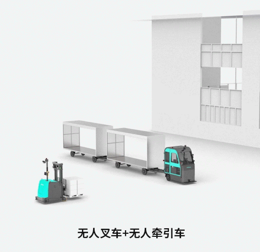 尊龙凯时机器人无人叉车+无人牵引车 尊龙凯时机器人无人叉车+无人牵引车
